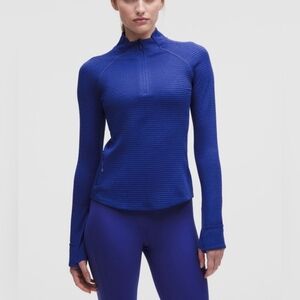 lululemon athletica Cobalt Blue Cowl Neck Sweater-Size 6